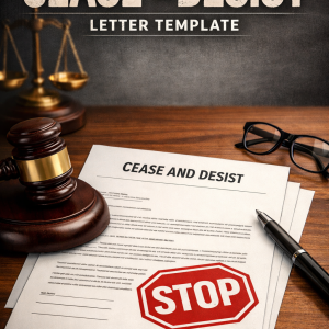 Cease and Desist Letter Template