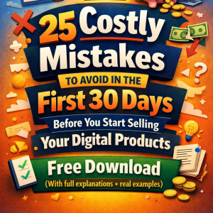 25 Costly Mistakes to Avoid in the First 30 Days Before You Start Selling Your Digital Products